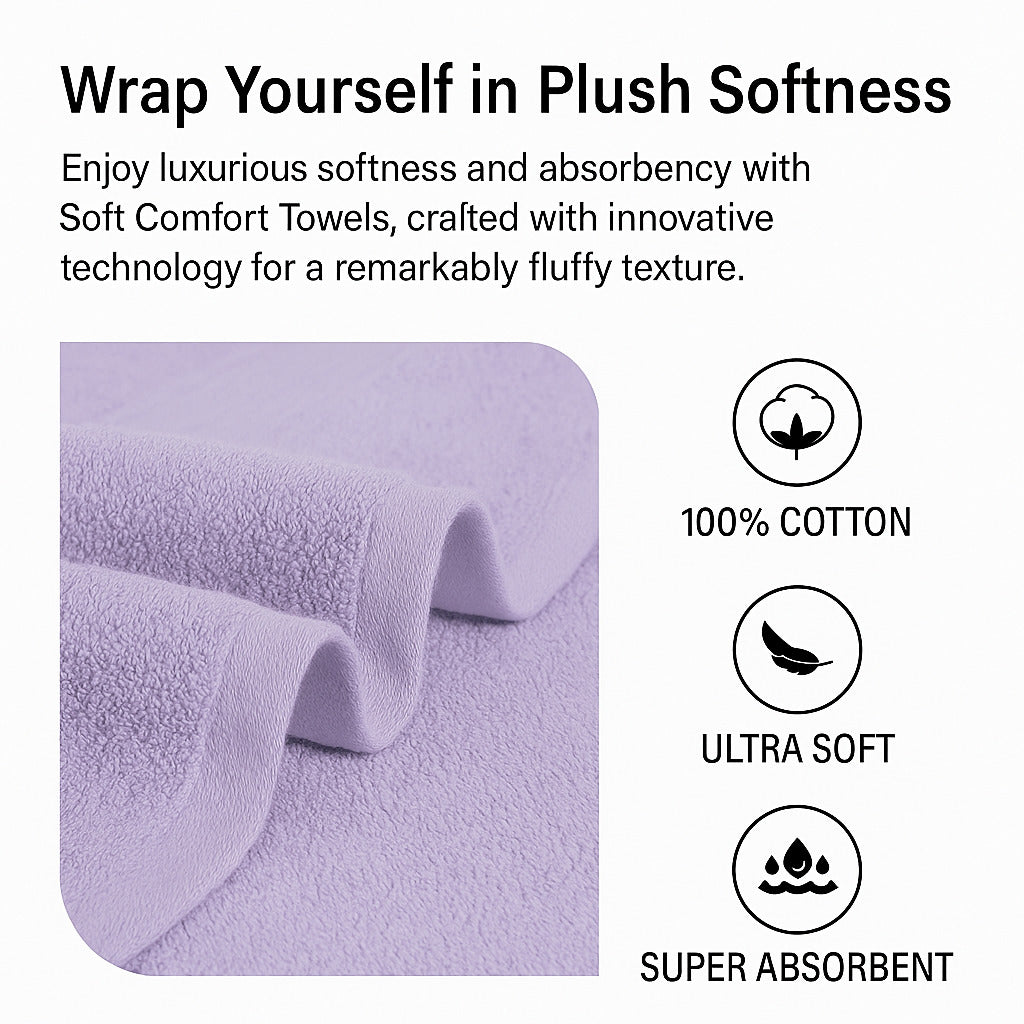 Luxury 100% Cotton Bath Towel | 150x75 cm, 600 GSM | Towels for Bath Large Size, Big Bath Towel – Stylish Daily Use