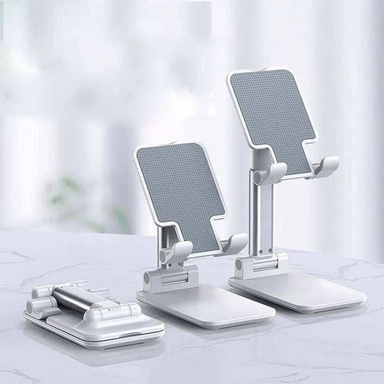Premium Adjustable Foldable Mobile Stand & Holder for Desk, Office & Home | Height & Angle Adjustable Phone Stand for Table Use