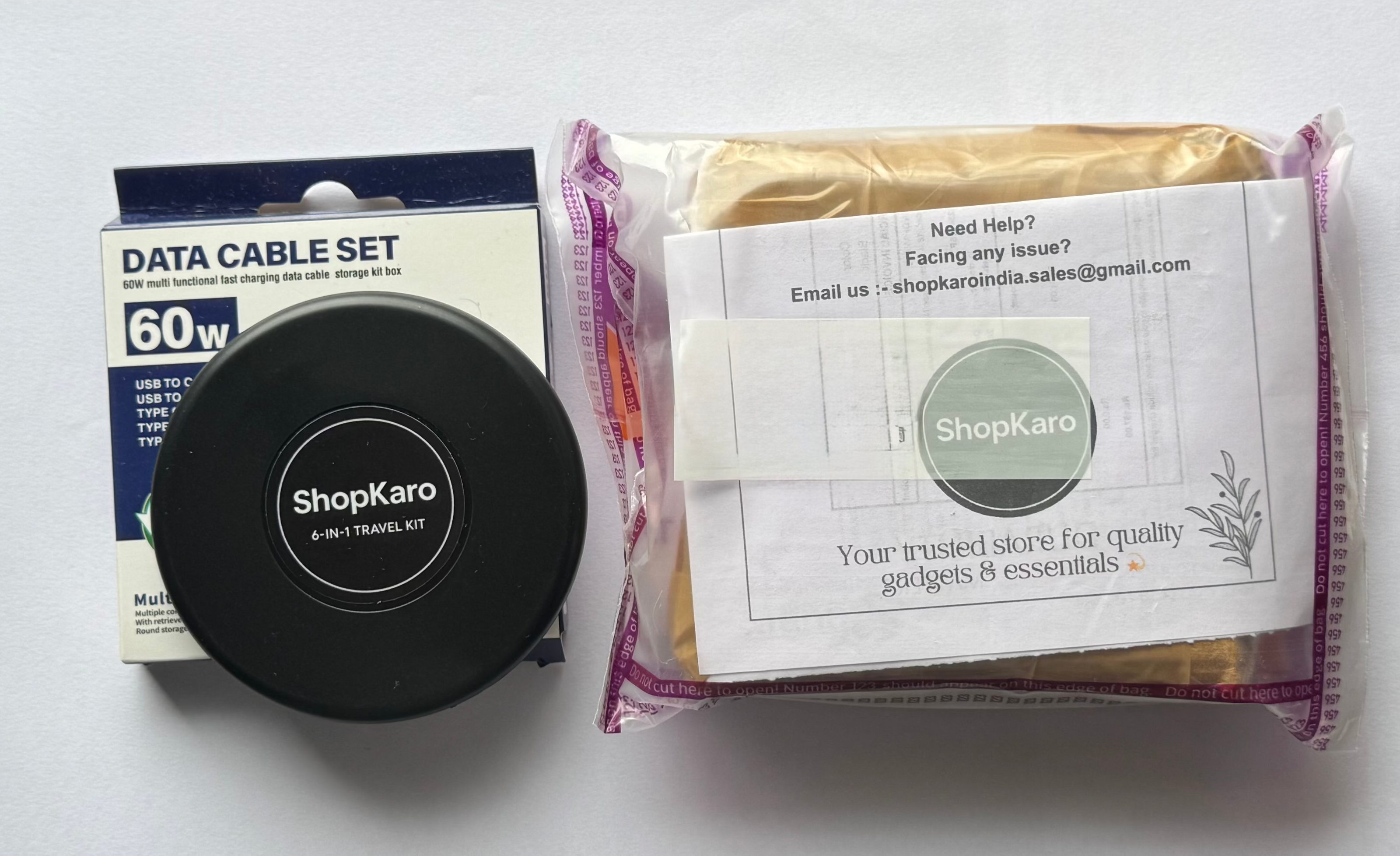 Packaged product with a ShopKaro label on a white background