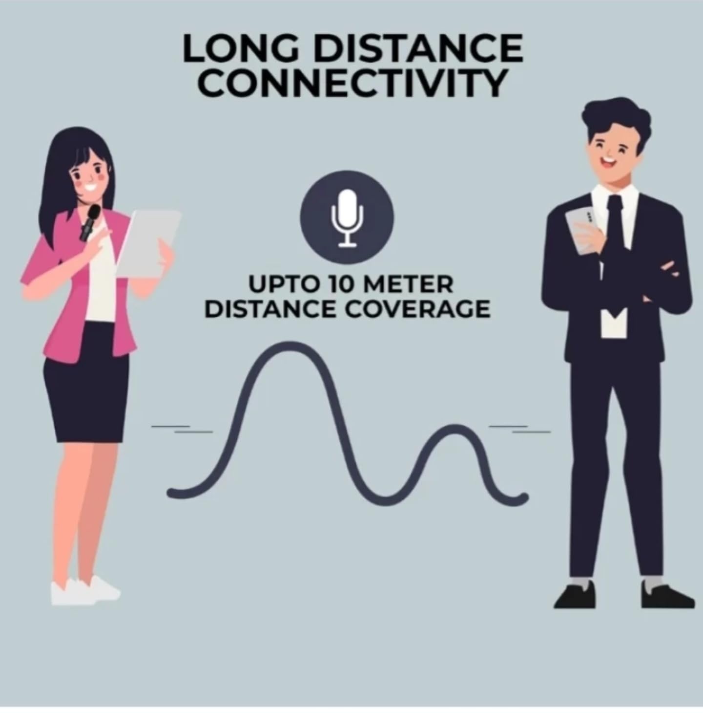 K9 Wireless Lavalier Microphone Dual Mic Receiver Long Range Connectivity