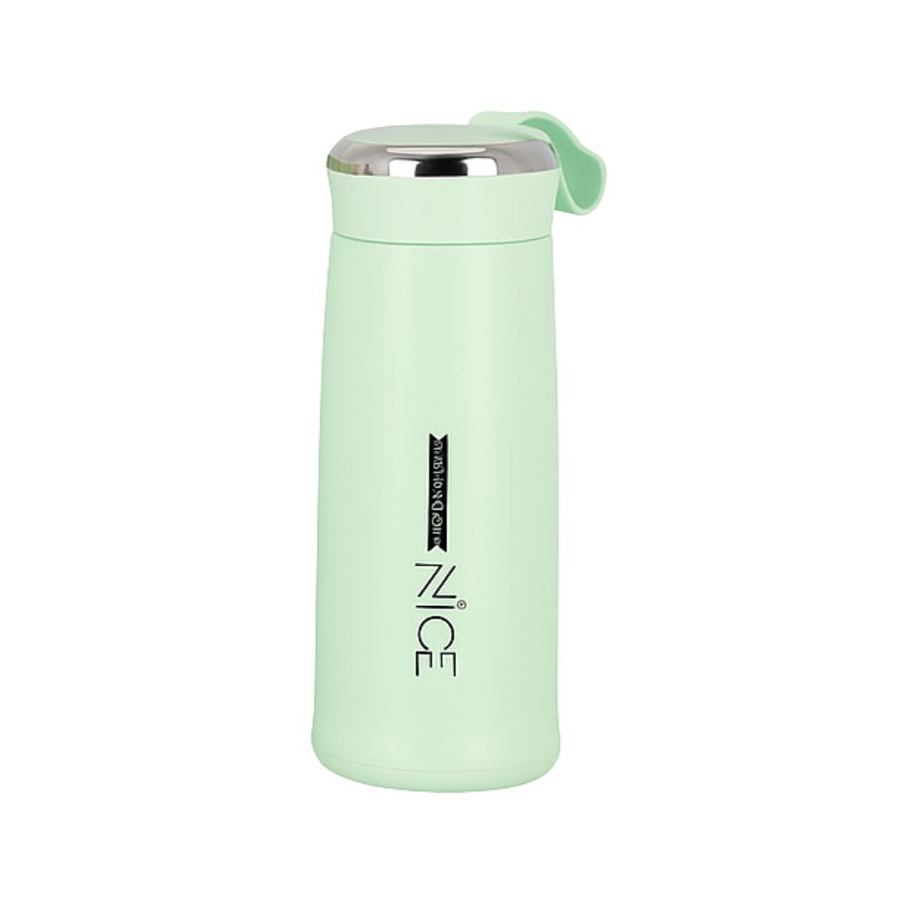 Nice 400ml Glass Water Bottle with Silicone Cover | Leak Proof, BPA Free, Stylish Aesthetic Bottle for Office, Gym & Travel