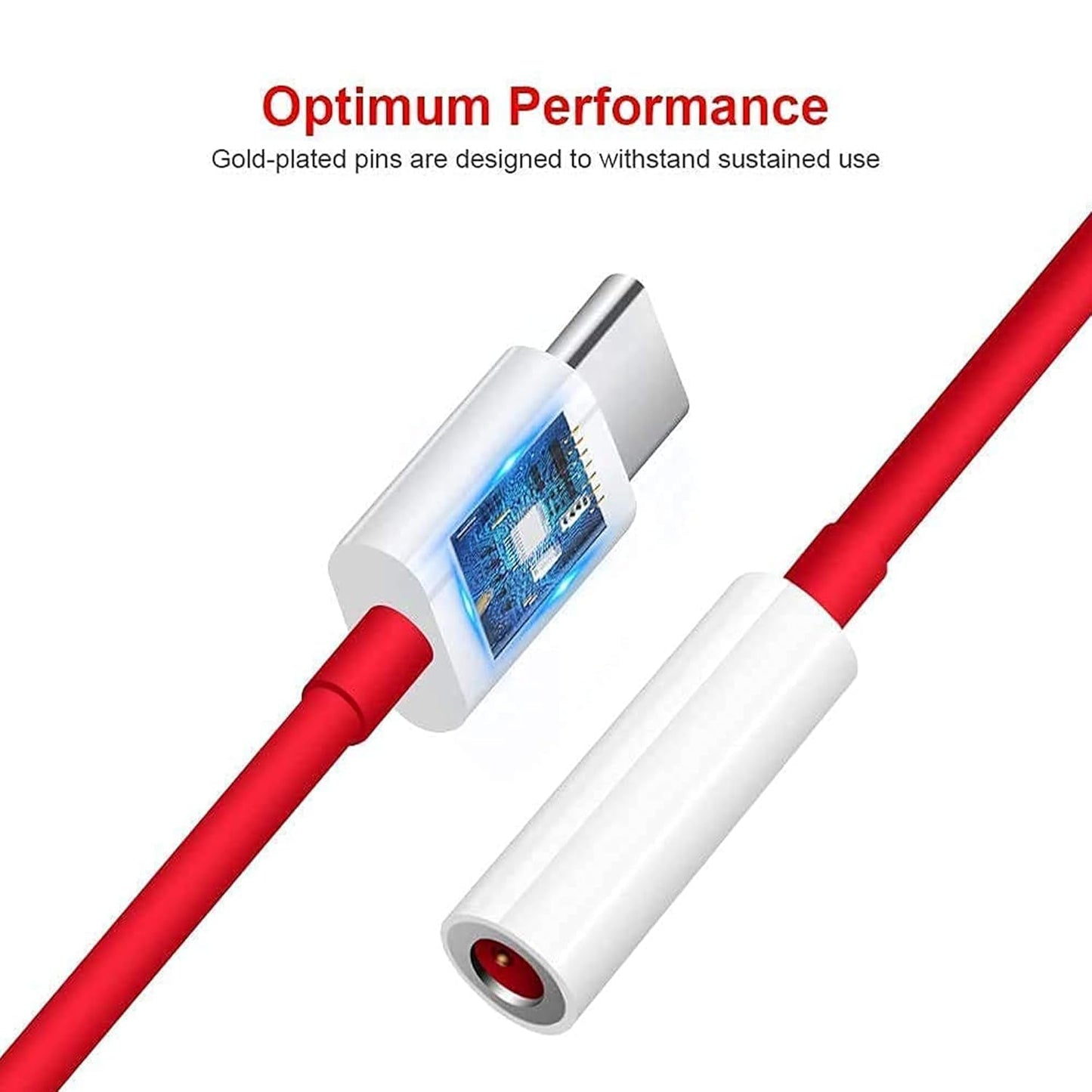 OnePlus Type-C to 3.5mm Headphone Jack Adapter Input Output Ports Closeup