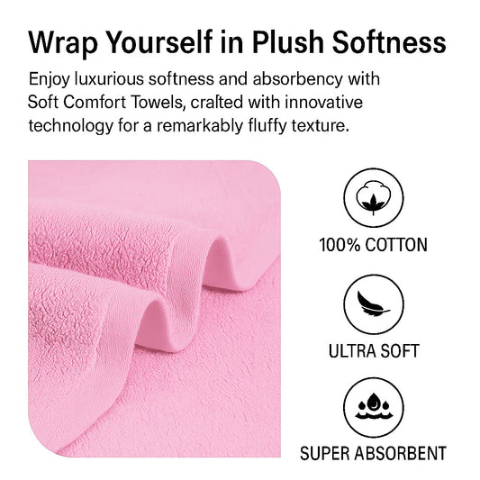 Premium 100% Cotton Bath Towel | 140x70 cm, 500 GSM | Towels for Bath Large Size, Big Bath Towel – Stylish Daily Use