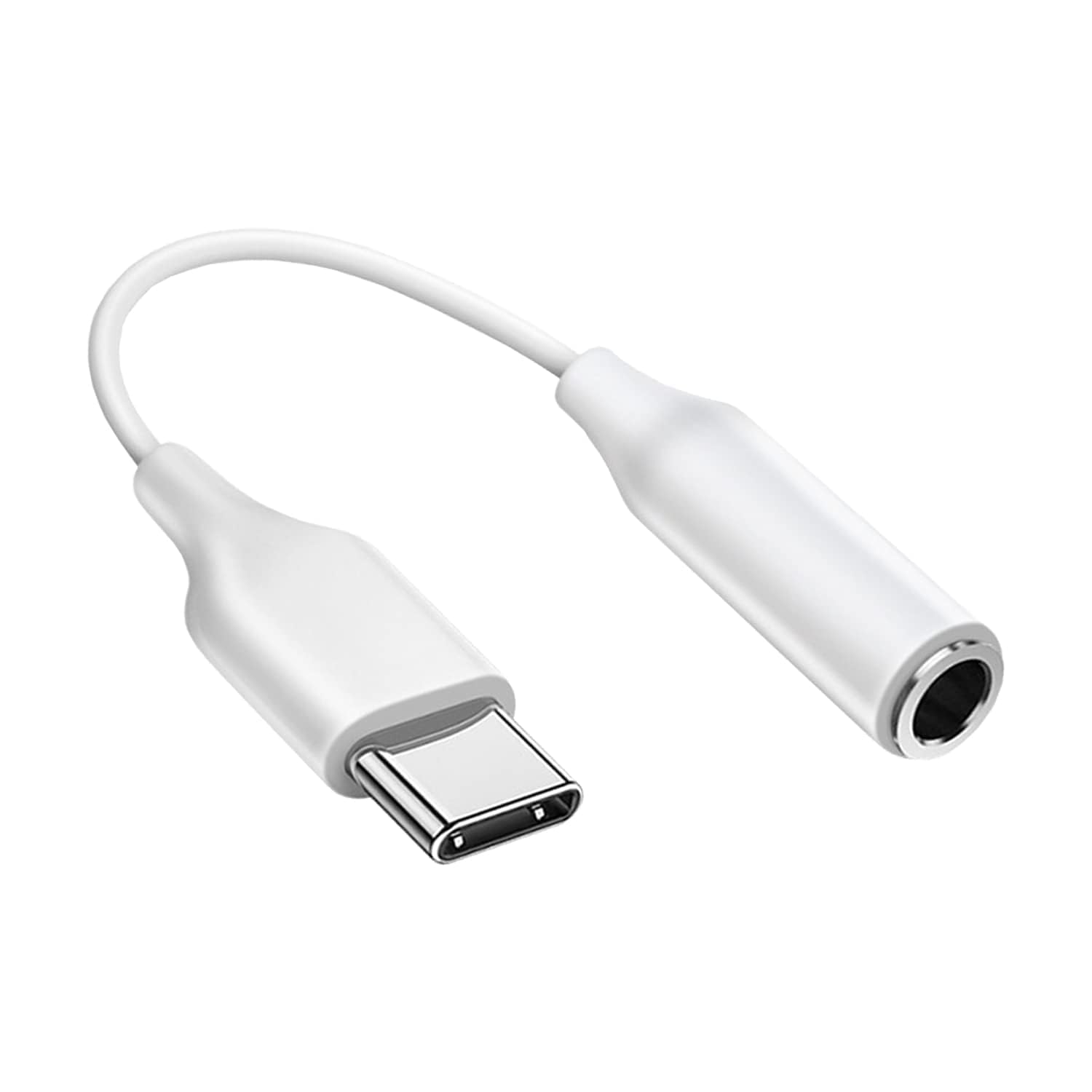 Samsung Type-C to 3.5mm Headphone Jack Adapter White Front View White